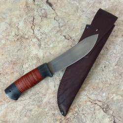 Нож кованый "Канадец-3" нессмук х12мф кожа микарта