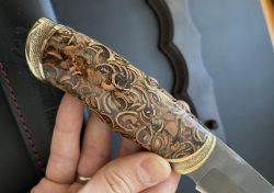 Нож охотничий Булат от ножевой мастерской "Медведь" Ворсма