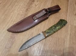 Нож охотничий кованый мастер Артём Корчагин 