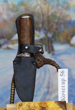 Нож Пампухи 007, углеродистый булат