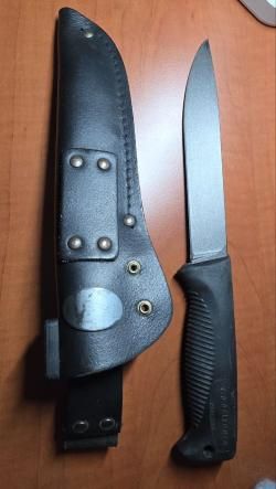 Нож Peltonen Knives Нож Ranger Puukko M95 Teflon, кожаные ножны