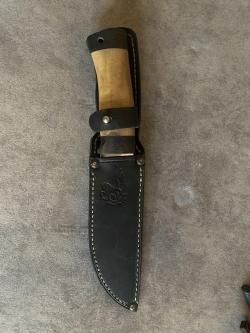 Нож «Пират» Н55, сталь ЭИ-107, рукоять: текстолит, орех