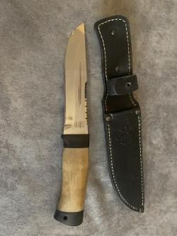 Нож «Пират» Н55, сталь ЭИ-107, рукоять: текстолит, орех