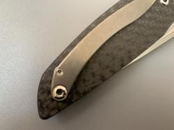 Нож Широгоров 110, Сталь М390, 3D дол, карбон