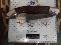 Нож складной дамаск.