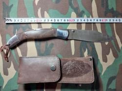 Нож складной дамаск.