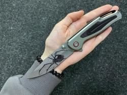 Нож складной с пауком