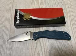 Нож Spyderco C243FPK390 Endela Blue K390