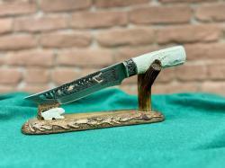 Нож "Волк" (резной) АВ (НОВЫЙ) 