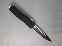Нож выкидной по типу Microtech черный 440С  