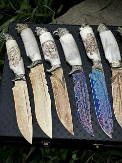 Ножи из рога лося
