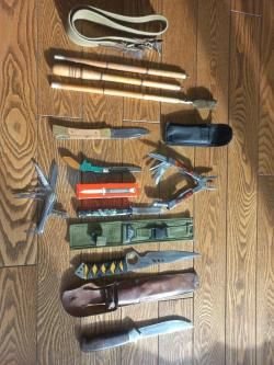 Охотничий, тактический, выкидной нож, складные туристические ножи (коллекция)