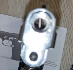 охолощенный пистолет Beretta 92 никель от Retay