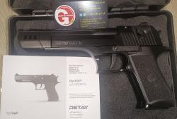 Пистолет охолощенный RETAY EAGLE XU (Desert Eagle, длинный), под патрон 9mm P.A.K