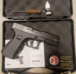 охолощенный RETAY EAGLE XU (Desert Eagle, длинный), 9mm P.A.K Glock 17 K17-CO