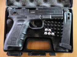 Охолощенный пистолет Глок 17 СО Черный (Glock К17, Курс-С)