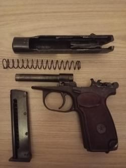 Охолощенный пистолет Макаров ПМ Р-411 (литой, б/у) 10ТК