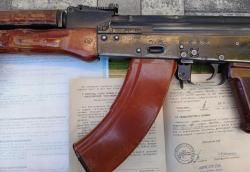 Охолощенный СХП автомат Калашникова АКМ, ВПО-925,  7,62x39