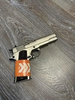 Охолощенный СХП пистолет 1911-СО Kurs (Colt) 10x24, матовый хром