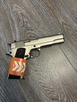 Охолощенный СХП пистолет 1911-СО Kurs (Colt) 10x24, матовый хром