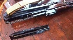 Охолощëнный АКМС, выбит 1964 год.