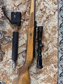 Охотничий карабин Лось 4, прицел, глушитель, патроны 7,62 x 51