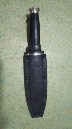 Охотничий Нож Ко-01 Комбат, в натуральной коже Кизляр.