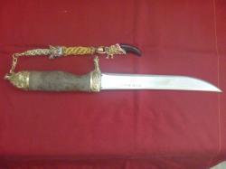 НЕОБЫЧНЫЙ КОЛЛЕКЦИОННЫЙ НОЖ "СЕРЫЙ ВОЛК" НОВЫЙ!