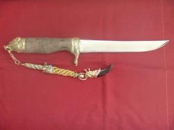 НЕОБЫЧНЫЙ КОЛЛЕКЦИОННЫЙ НОЖ "СЕРЫЙ ВОЛК" НОВЫЙ!