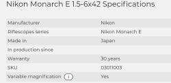 Nikon Monarch E 1.5-6x42/Prostaff 3-9x40/Zeiss HT 2.5-10x50 ASV+E+W/Крышки объектив+окуляр