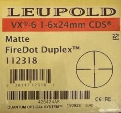 Оптический прицел Leupold VX-6 1-6x24 CDS FireDot-4 Dot