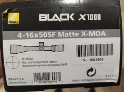 Оптический прицел Nikon Black X-1000 4-16x50SF X-MOA