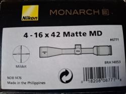 Оптический прицел Nikon Monarch c кольцами