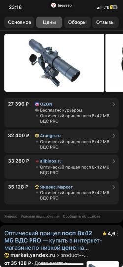 Оптический прицел ПОСП 8/42 WDM 6 PRO