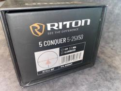 Оптический прицел RITON 5 CONQUER 5-25×50 MOA