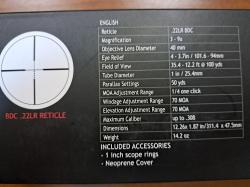 Оптический прицел Sightmark Core SX 3-9x40 (.22LR Rimfire)