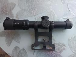 оптический прицел Taigan . EO 1.2-6X24WA со стальным кронштейном Эстт