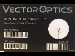 Оптический прицел Vector Optics Continental 1-6x28 Tactical FFP 