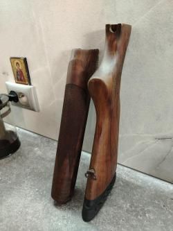 Оригинальный приклад и цевье на мр 155 (153) из дерева