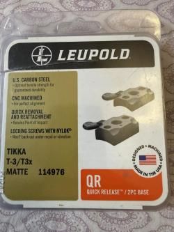 Основание Leupold (из 2-х частей) для быстросъемного кронштейна на Тикка Т3