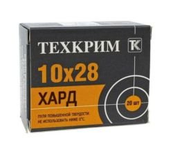 Патрон 10х28 рез. пуля 1,02гр ХАРД Техкрим