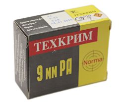 Патрон 9мм РА рез.пуля 60дж Тренировочные Техкрим