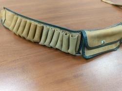 Патронташ для 12 калибра, из мягкой кожи