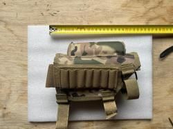 Патронташ на приклад, накладка с мягким подщечником 7.62 308 Win, 7 мест, цвет мультикам