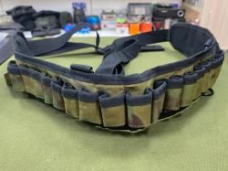 Патронташ открытый камуфляж зеленый 12 калибр