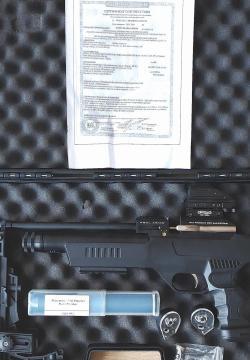 PCP Kral Puncher NP-01 винтовка 4,5мм в чемодане+коллиматор+модератор+насос с чехлом. 