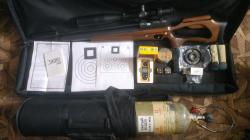 PCP винтовка Jager Evo SP 5,5 mm апгрейженная + комплект всего