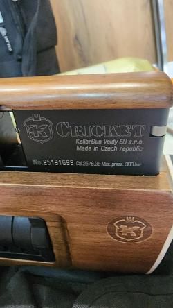 PCP винтовка Крикет Cricket  (дерево) 6,35 мм