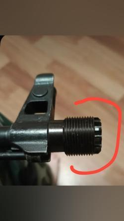 Переходник-Адаптер для АК-47 внутренняя резьба14х1Л на ДТК наружная М25х1.5 Пр