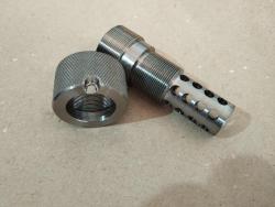 Переходник с резьбой на TR-3 / АК-12 для пламягасителей и других дульных устройств